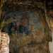 L'affresco del trittico che rappresenta San Giovanni Battista, la Madonna col Bambino e San Michele "incensiere"